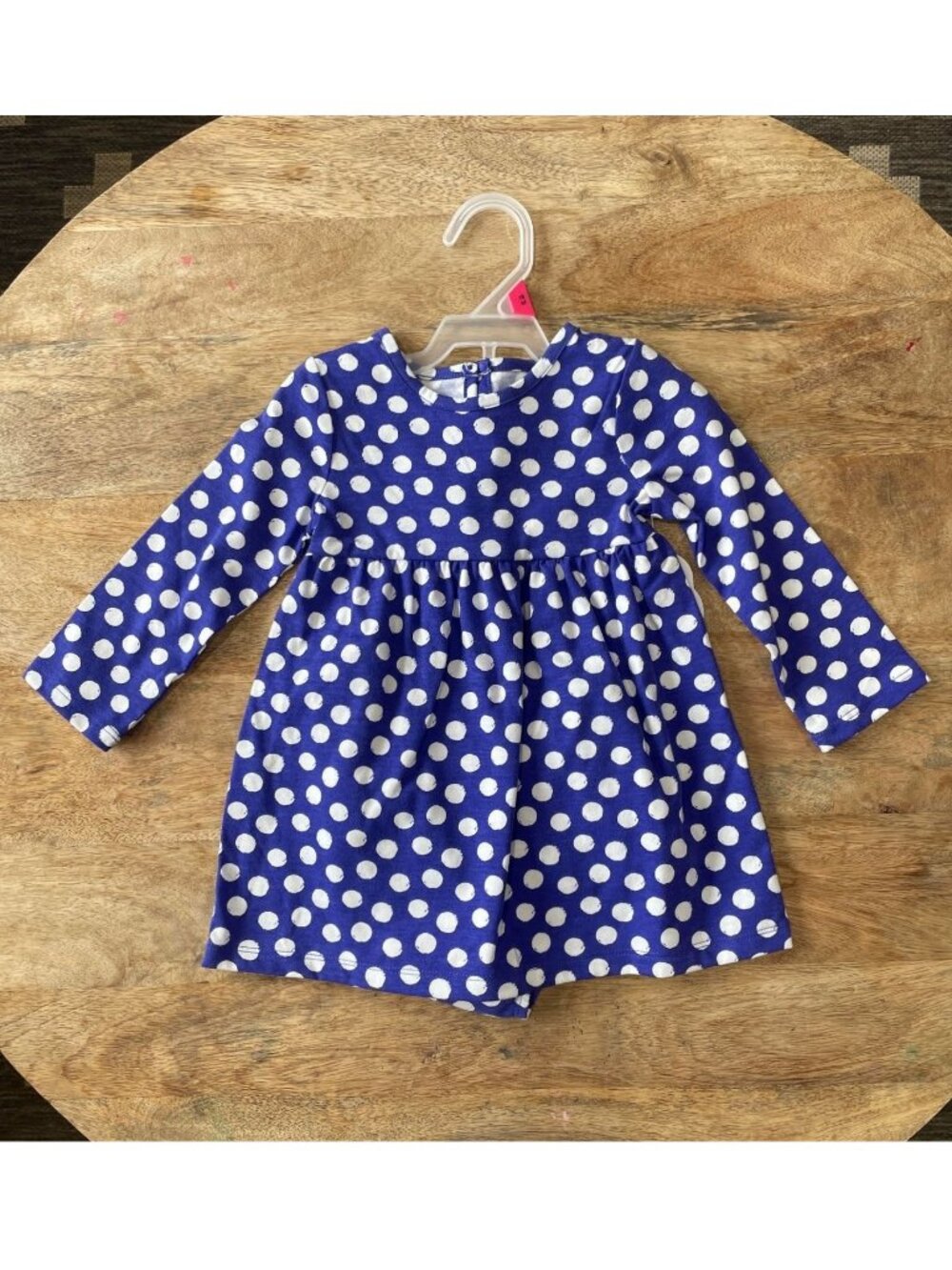 5/$20 NEW 2Pc 0-3M Girls Purple & Dots Dress Set